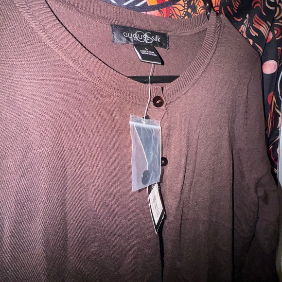 August Silk Cardigan - Picture 2 of 5